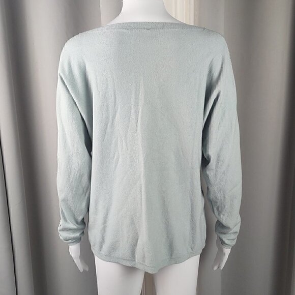 Vila Milano Teal Green Pullover Top. Size Medium - Picture 4 of 12